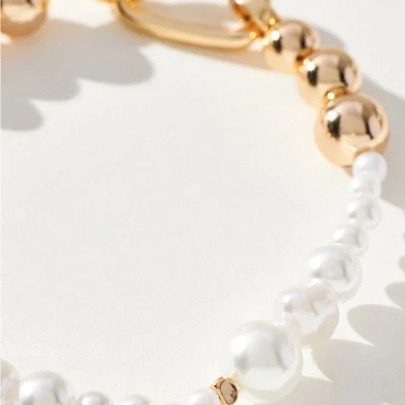 Anthropologie Rainbow Beaded Bracelet in Pearl - Picture 2 of 4